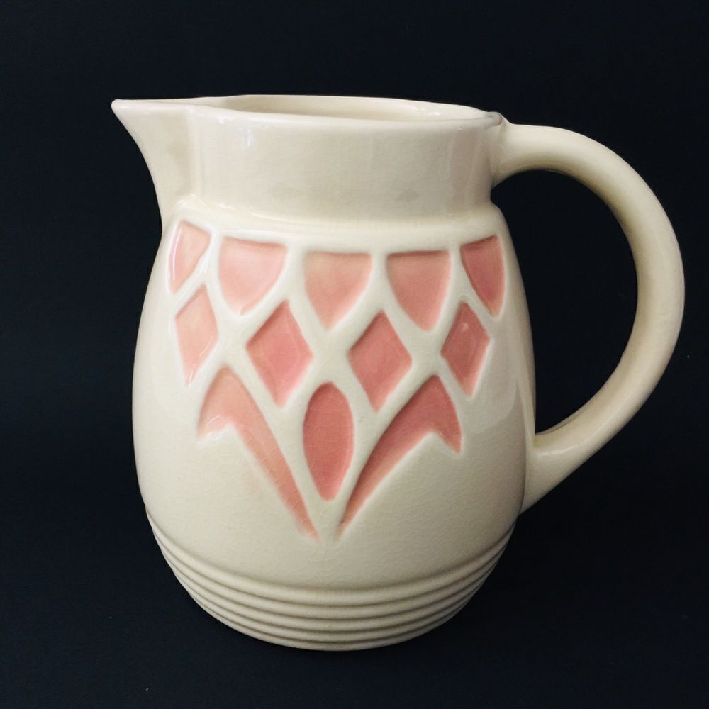 Roseville R R P Co. Pottery Pitcher Wheat Ohio USA
